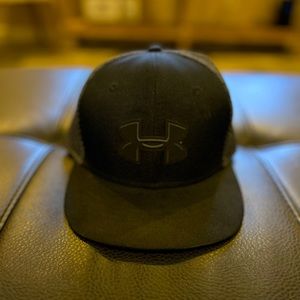 UA black on black baseball cap